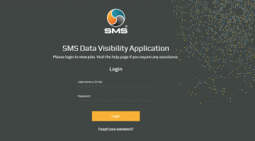 SMS Data Visibility Application Screenshot