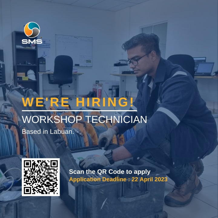 Hiring Now: Workshop Technician for our Labuan facilities in Malaysia.
